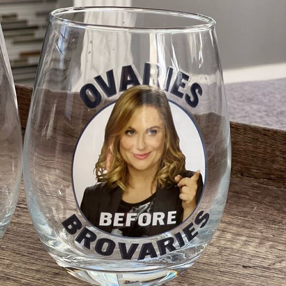 Parks and Recreation NBC Stemless Wine Glass Gift Set - Picture 2 of 8